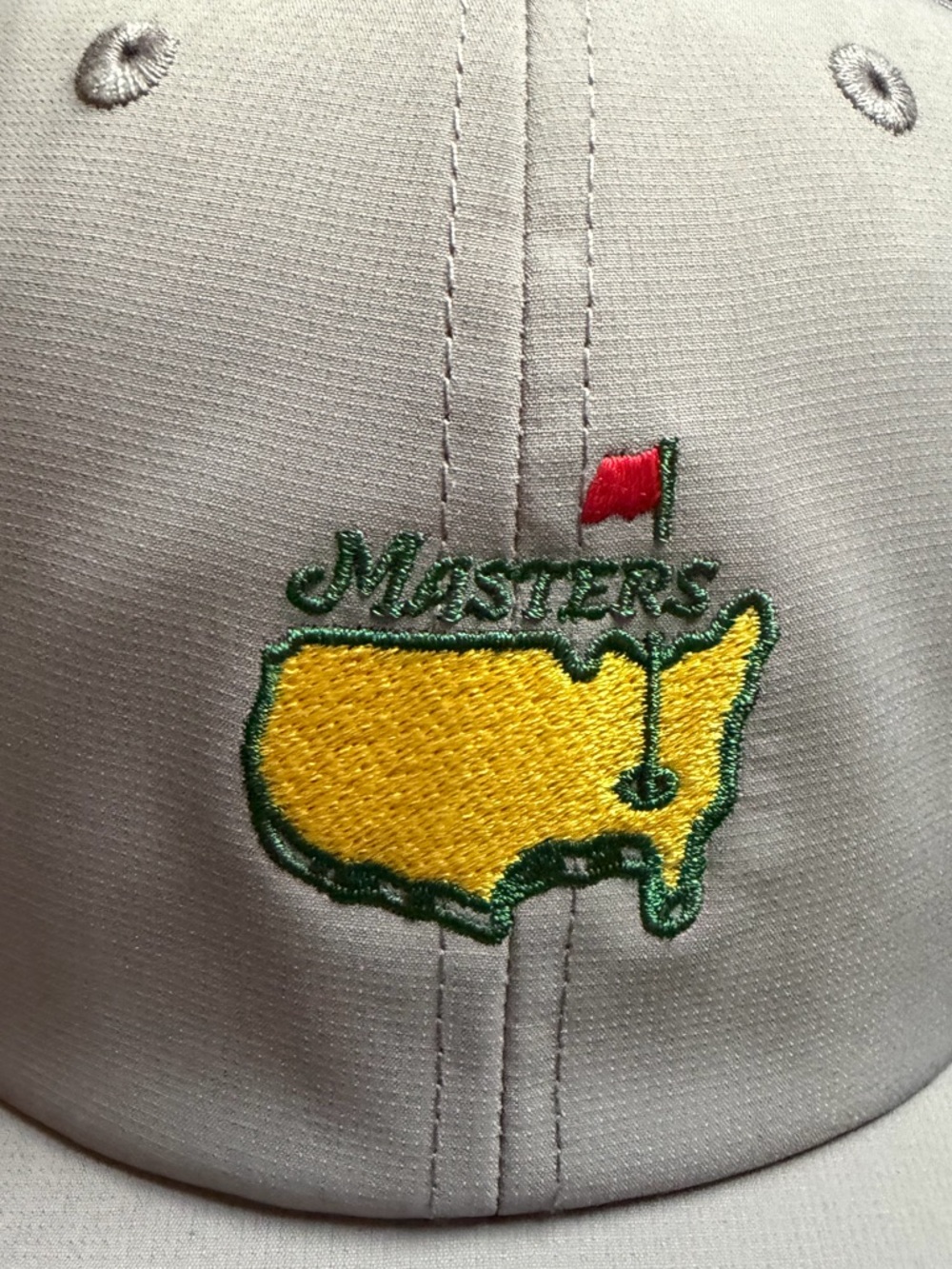 2026 Masters Tech Light Grey Adjustable Hat NWT